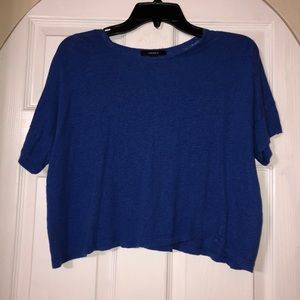 Blue Crop Top